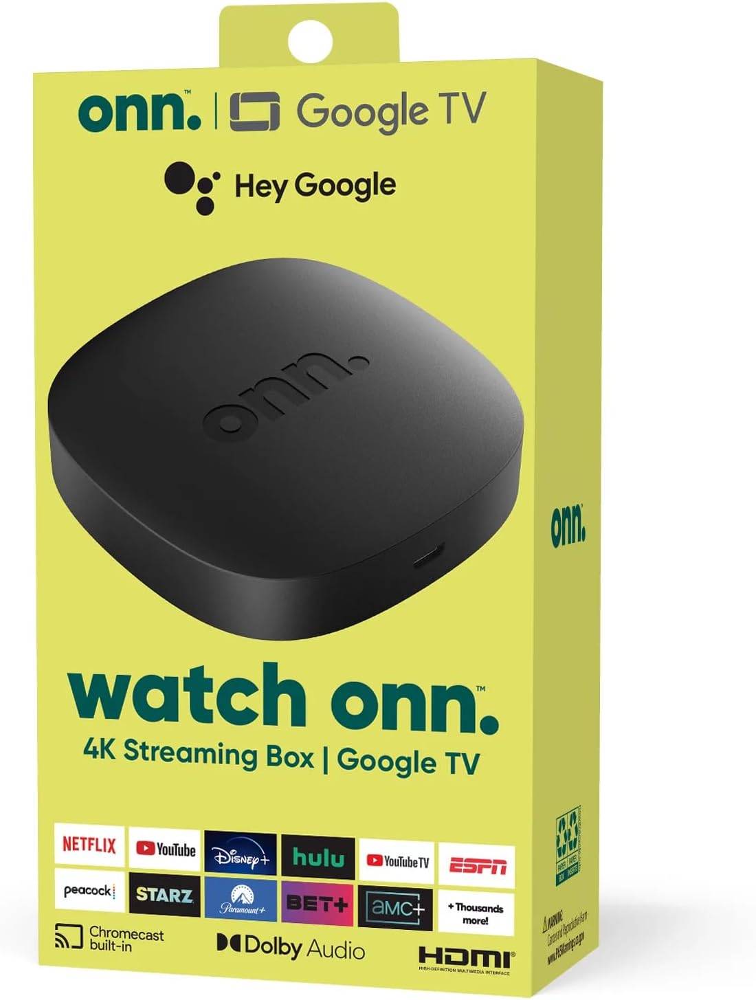 Streaming Google whatch ONN